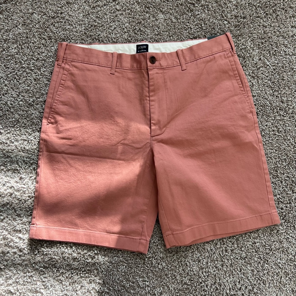 J. Crew Men's Salmon Flat Front Shorts